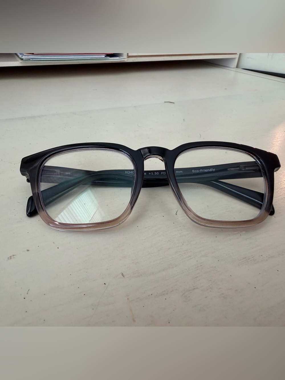Peepers Latte Blue Light Reading Glasses Black Taupe +1.50